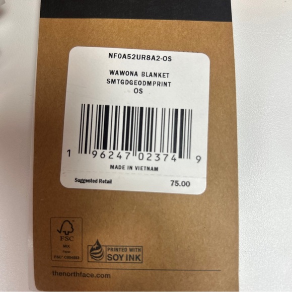 The North Face Wawona camping blanket summit gold geodome print geometric yellow - Picture 4 of 5